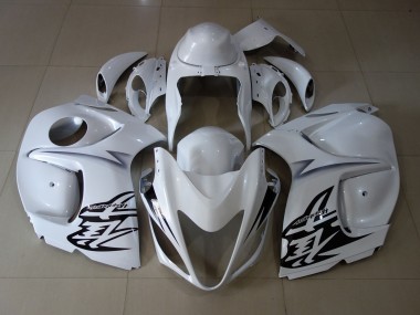 White 2008-2020 GSXR 1300 Hayabusa Motorcycle Fairings