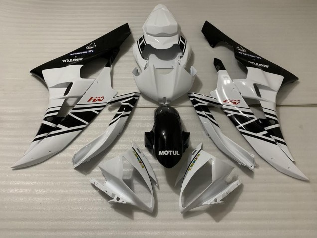 White Black Design 2006-2007 R6 Motorcycle Fairings