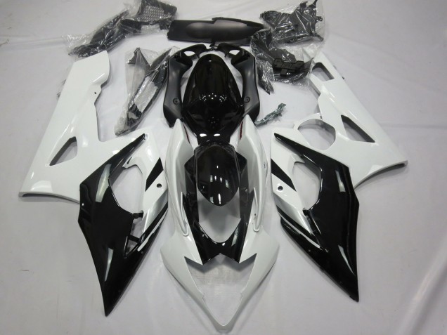 White Black and Silver 2005-2006 GSXR 1000 Motorcycle Fairings