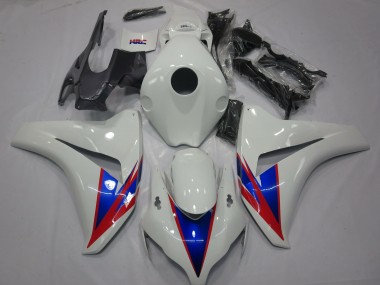 White Blue Red 2008-2011 CBR1000RR Motorcycle Fairings