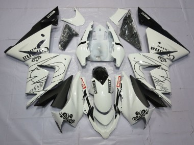 White Corona 2004-2005 ZX10R Motorcycle Fairings