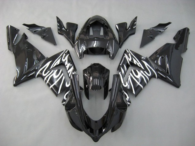 White Flame 2004-2005 ZX10R Motorcycle Fairings