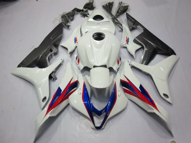 White HRC 2007-2008 CBR600RR Motorcycle Fairings
