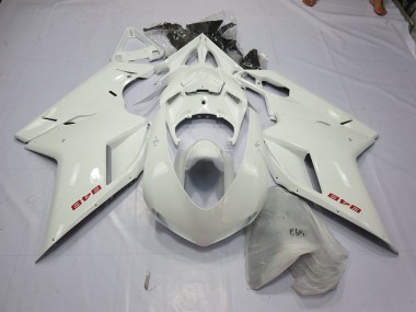 White Pearl 2007-2014 Ducati 848 1098 1198 Motorcycle Fairings