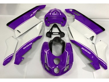 White Purple and Black 2003-2004 Ducati 749 999 Motorcycle Fairings
