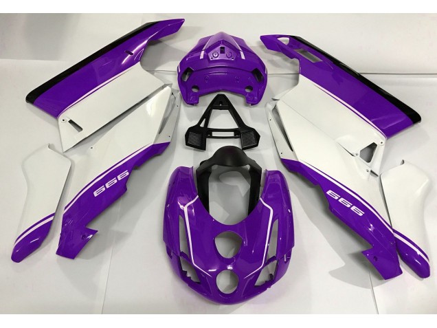 White Purple and Black 2003-2004 Ducati 749 999 Motorcycle Fairings White Purple and Black 2003-2004 Ducati 749 999 Motorcycle Fairings