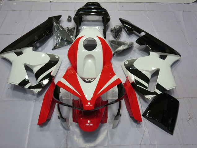 White Red and Black OEM 2003-2004 CBR600RR Motorcycle Fairings