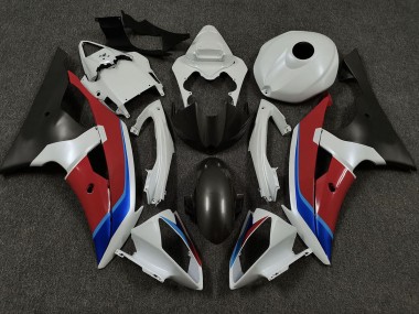 White Red and Blue 2008-2016 R6 Motorcycle Fairings