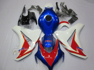 White Red and Deep Blue 2008-2011 CBR1000RR Motorcycle Fairings