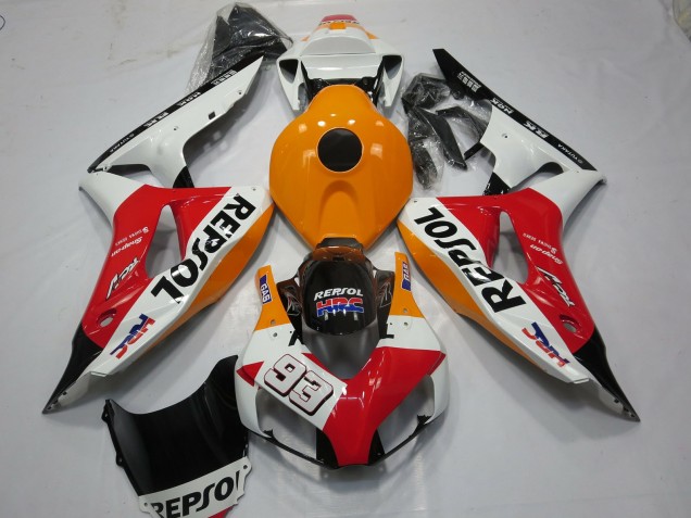 White Repsol 93 2006-2007 CBR1000RR Motorcycle Fairings