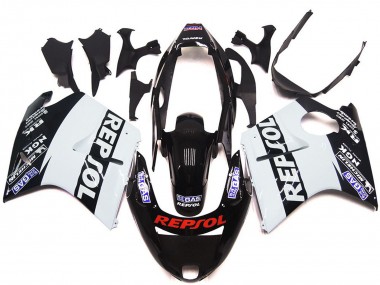 White Repsol Gloss 1996-2007 CBR1100XX Motorcycle Fairings