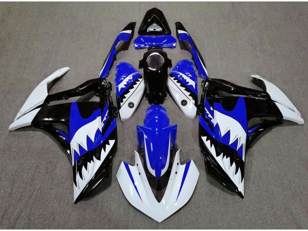 White Shark & Blue 2015-2018 R3 Motorcycle Fairings