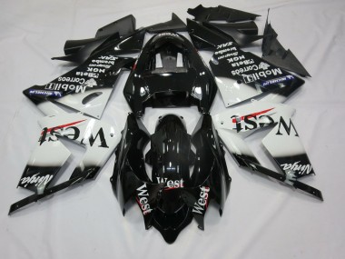 White West 2004-2005 ZX10R Motorcycle Fairings