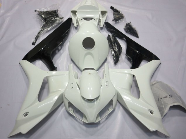 White and Black 2006-2007 CBR1000RR Motorcycle Fairings