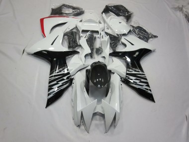 White and Black 2011-2024 GSXR 600-750 Motorcycle Fairings