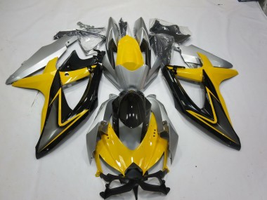 Yellow Black 2008-2010 GSXR 600-750 Motorcycle Fairings