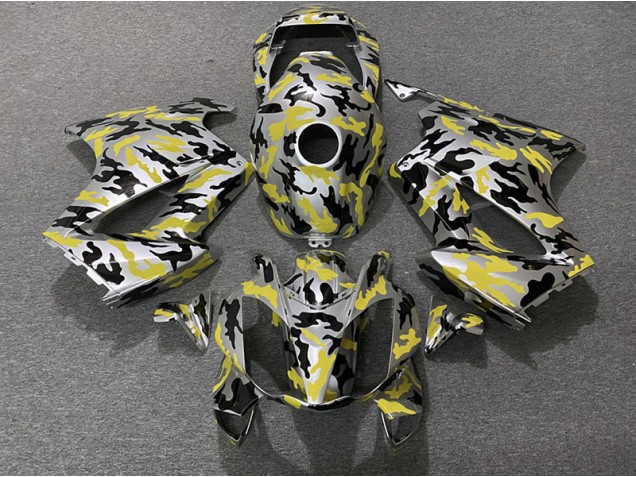 Yellow Camo 2002-2012 VFR800 Motorcycle Fairings