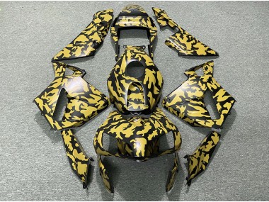 Yellow Camo 2003-2004 CBR600RR Motorcycle Fairings