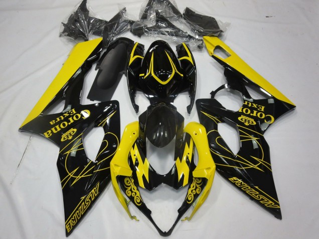 Yellow Corona 2005-2006 GSXR 1000 Motorcycle Fairings