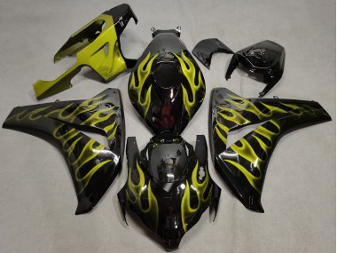 Yellow Flame 2008-2011 CBR1000RR Motorcycle Fairings