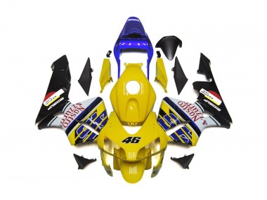 Yellow Nastro Azzurro 46 2003-2004 CBR600RR Motorcycle Fairings